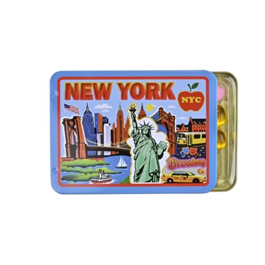 New York Fridge Magnet by, Tin Portable Pill Box with 3 Compartments, Vitamin Organizer, Unique Collectible Souvenir Gift, Trav
New York Fridge Magnet by, Tin Portable Pill Box with 3 Compartments, Vitamin Organizer, Unique Collectible Souvenir Gift, Trav