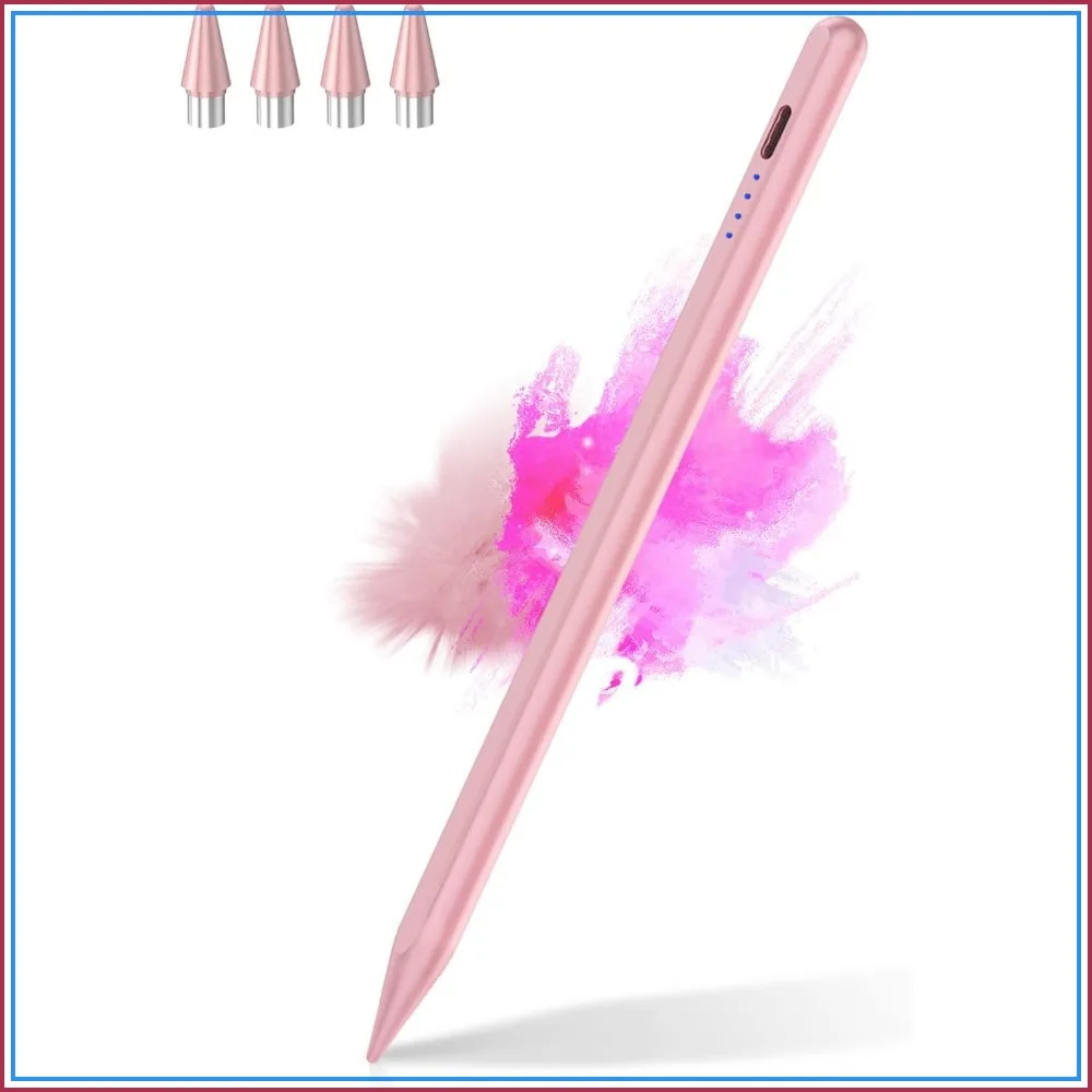 Active Stylus Pen for Touchscreen, Universal Tablet Pencil for iPad/iPhone/Samsung/Huawei/Xiaomi/Android, Rechargeable Digital Pen with Magnetic Function
Active Stylus Pen for Touchscreen, Universal Tablet Pencil for iPad/iPhone/Samsung/Huawei/Xiaomi/Android, Rechargeable Digital Pen with Magnetic Function