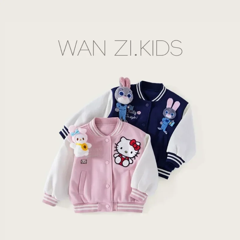 Hello Kitty Anime Kawaii Sanrio Anime Lovely Doll Pendant Baseball Coat Clothes Cute Children Printed Jacket Gifts for Kids
Hello Kitty Anime Kawaii Sanrio Anime Lovely Doll Pendant Baseball Coat Clothes Cute Children Printed Jacket Gifts for Kids