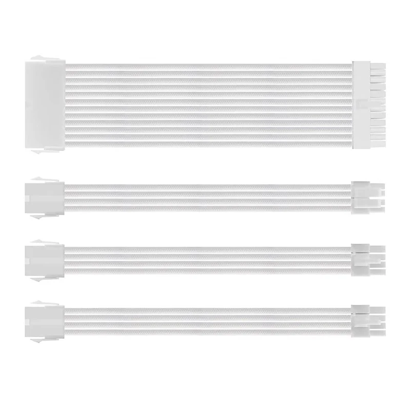 PSU ATX 24Pin Extension Cable Nylon Braided 8-pin 6+2pin Cord 24-pin Motherboard Extension For Computer PC Case Power Cable Kit
PSU ATX 24Pin Extension Cable Nylon Braided 8-pin 6+2pin Cord 24-pin Motherboard Extension For Computer PC Case Power Cable Kit