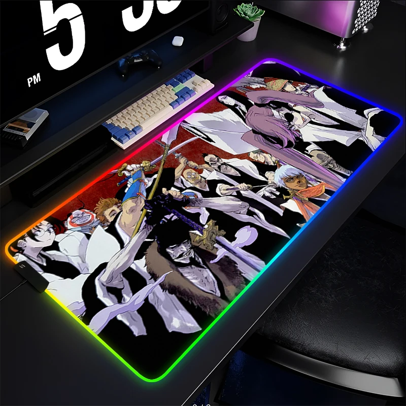 RGB Mouse Pad Japan Anime Gamer Computer HD Mousepad Gaming Accessories Tablet Varmilo Keyboard Pad LED Bleach Extended Desk Mat
RGB Mouse Pad Japan Anime Gamer Computer HD Mousepad Gaming Accessories Tablet Varmilo Keyboard Pad LED Bleach Extended Desk Mat