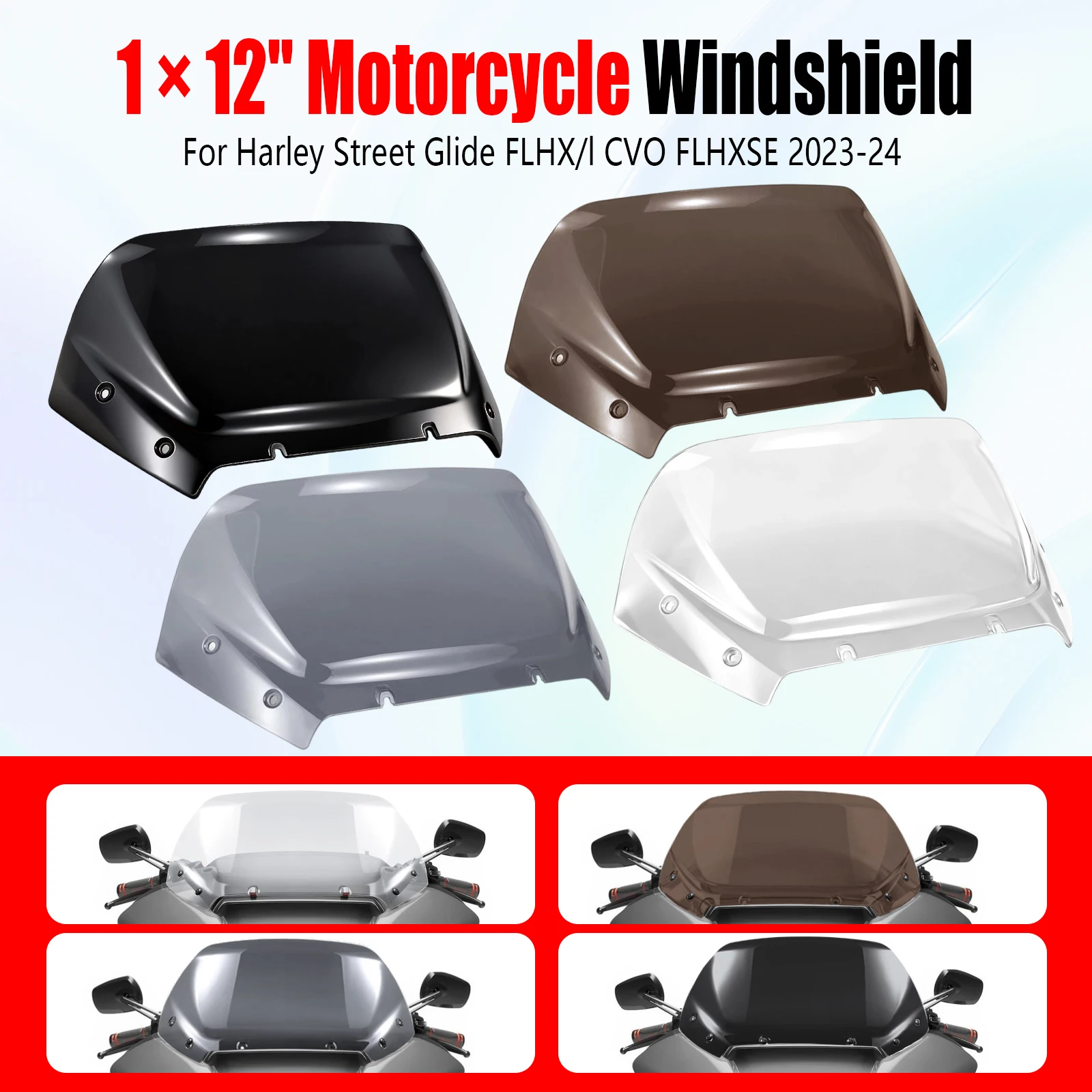 11.5'' ABS Motorcycle Accessories Windscreen NEW Windshield for Harley Road Glide FLTRX FLTRXSE FLTRXSTSE 2023 2024+
11.5'' ABS Motorcycle Accessories Windscreen NEW Windshield for Harley Road Glide FLTRX FLTRXSE FLTRXSTSE 2023 2024+