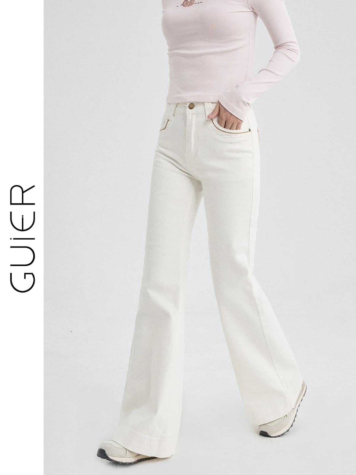 White Micro Flared Jeans Women's Spring 2026 New High Waist Slim Fit Bell Bottoms Embroidered High Waist Slim Jeans
White Micro Flared Jeans Women's Spring 2026 New High Waist Slim Fit Bell Bottoms Embroidered High Waist Slim Jeans