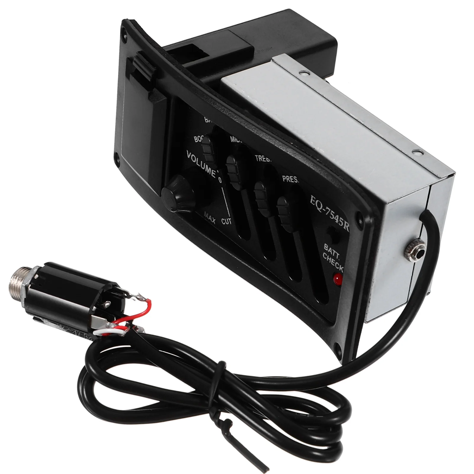 4 Bands EQ Pickup Equalizer Guitar Preamp Piezo Guitarra Adjustable Volume Bass Treble Presence Control Knobs Low
4 Bands EQ Pickup Equalizer Guitar Preamp Piezo Guitarra Adjustable Volume Bass Treble Presence Control Knobs Low