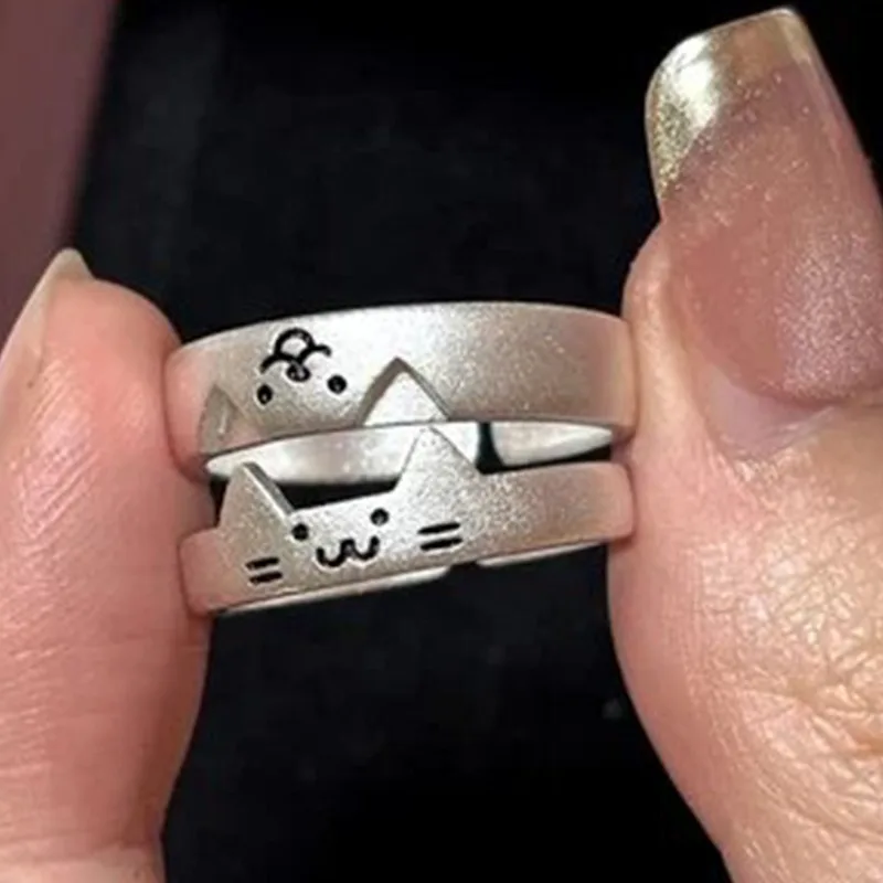 2pcs Kawaii Cat Dog Animal Couple Ring for Women Men 2025 Fashion Size Adjust Lover Rings Valentine's Day Party Jewelry Gifts
2pcs Kawaii Cat Dog Animal Couple Ring for Women Men 2025 Fashion Size Adjust Lover Rings Valentine's Day Party Jewelry Gifts