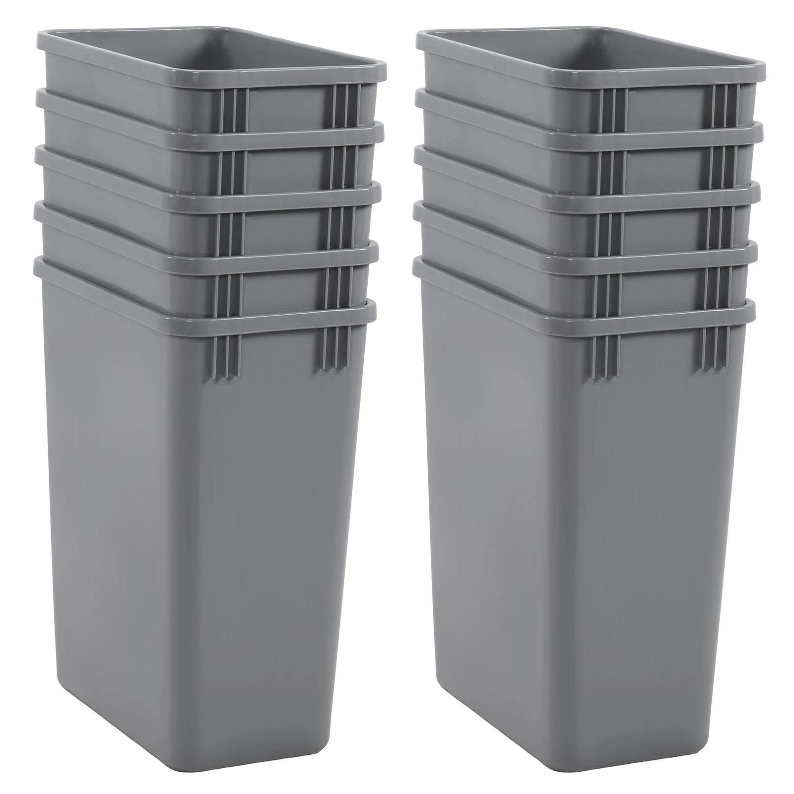 10 Pack 35 QT Waste Trash Rubbish Bin Easy To Clean High Capacity Garbage Can for Bathroom Laundry Living Room Home Workspace
10 Pack 35 QT Waste Trash Rubbish Bin Easy To Clean High Capacity Garbage Can for Bathroom Laundry Living Room Home Workspace