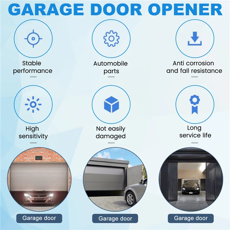 A41Z-433Mhz Smart Garage Sliding Door Gate Opener Controller Remote Control Wireless Switch, Rolling Code Support
A41Z-433Mhz Smart Garage Sliding Door Gate Opener Controller Remote Control Wireless Switch, Rolling Code Support