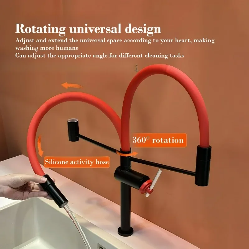 Modern Zinc Alloy Kitchen Faucet with Pull down Head Hot And Cold Sink Mixer Tap for Washing Table - Kitchen Mixer Tap Design
Modern Zinc Alloy Kitchen Faucet with Pull down Head Hot And Cold Sink Mixer Tap for Washing Table - Kitchen Mixer Tap Design