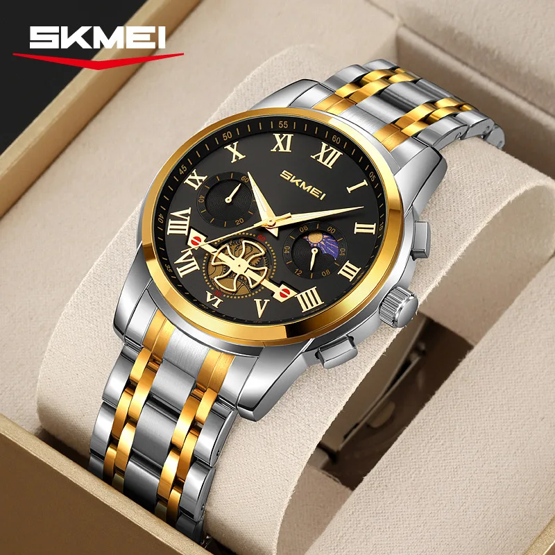 9394 Exquisite Fashion Men's Watch Waterproof Moon Phase Chronograph Steel Belt Business Luxury Men's Watch Montre Homme
9394 Exquisite Fashion Men's Watch Waterproof Moon Phase Chronograph Steel Belt Business Luxury Men's Watch Montre Homme
