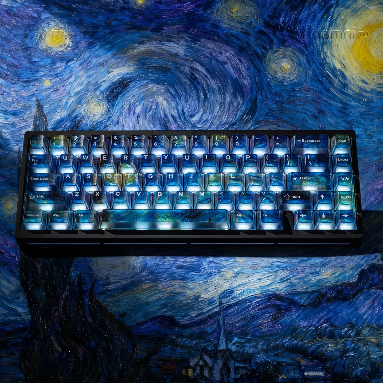 135 Keys van gogh Keycaps Translucent PBT Double Shot Side Print Shine Through Backlit keycap ISO Key For MX Mechanical Keyboard
135 Keys van gogh Keycaps Translucent PBT Double Shot Side Print Shine Through Backlit keycap ISO Key For MX Mechanical Keyboard