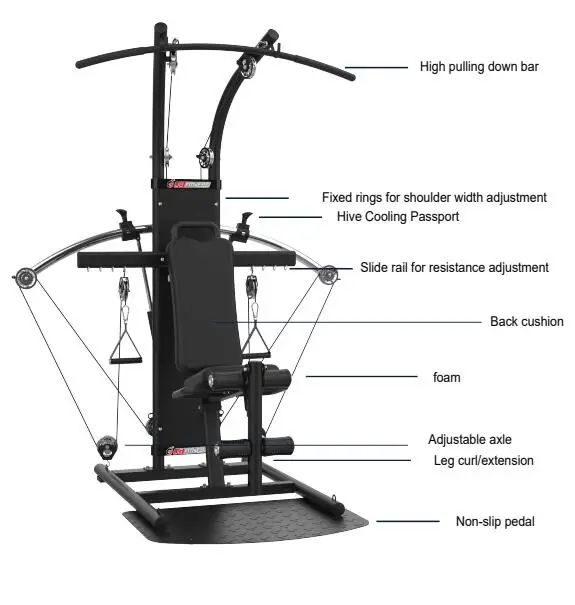 Multi Functional Trainer Fitness Equipment for Both Commercial and Home Use
Multi Functional Trainer Fitness Equipment for Both Commercial and Home Use