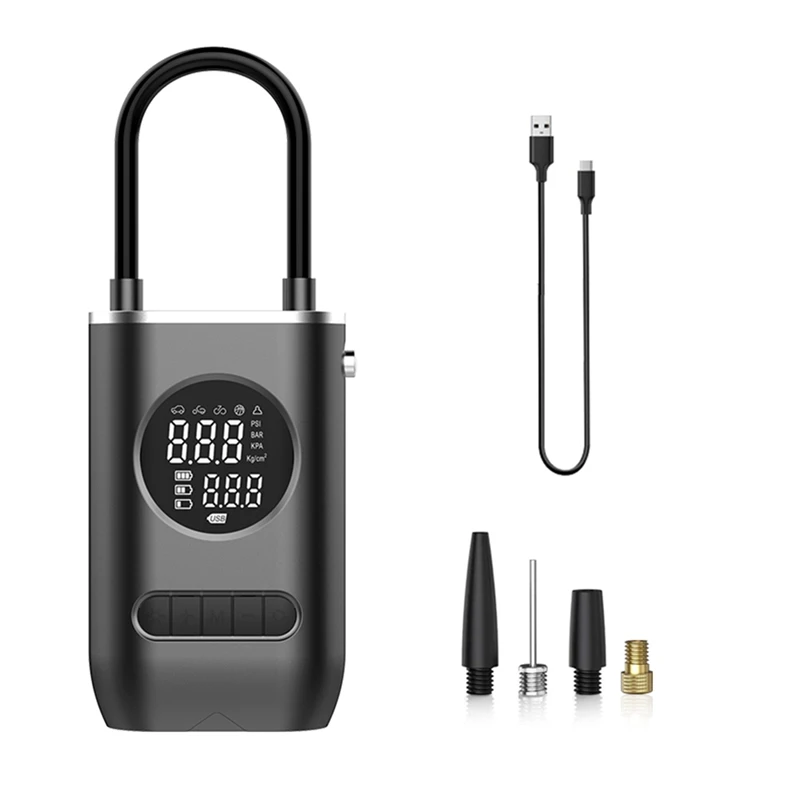 7.4V Car Inflator Pump Portable Car Inflator Pump Handheld Wireless Charging Digital Display With Light
7.4V Car Inflator Pump Portable Car Inflator Pump Handheld Wireless Charging Digital Display With Light