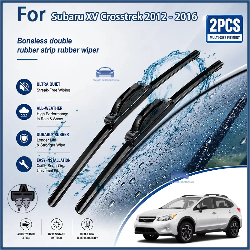 Front Hybrid Wiper Blades For Subaru XV Crosstrek 2012 - 2016 Windshield Windscreen Window Rain Brush 26"+16" Modification parts
Front Hybrid Wiper Blades For Subaru XV Crosstrek 2012 - 2016 Windshield Windscreen Window Rain Brush 26"+16" Modification parts