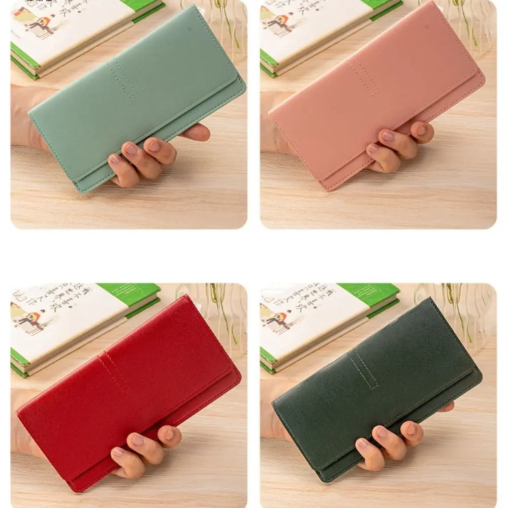 Minimalist PU Leather Leather Women Wallets Solid Color Large Capacity Coin Purse Mini Wallet Women
Minimalist PU Leather Leather Women Wallets Solid Color Large Capacity Coin Purse Mini Wallet Women