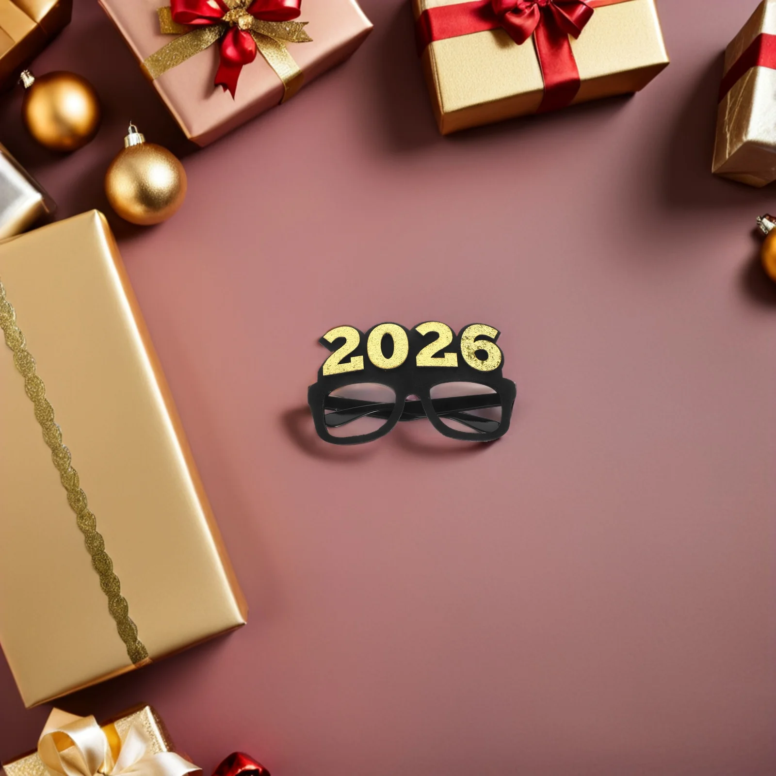 4 Pcs 2026 Glasses Number Eyeglasses Christmas Party Props Favors Non-woven Fabric Glitter Photo
4 Pcs 2026 Glasses Number Eyeglasses Christmas Party Props Favors Non-woven Fabric Glitter Photo