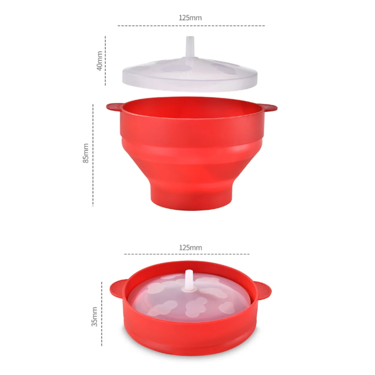 A71P Foldable Silicone Popcorn Bowl with Cover Reusable Oven-Safe Ideal for Home Entertainment Silicone Popcorn Popper
A71P Foldable Silicone Popcorn Bowl with Cover Reusable Oven-Safe Ideal for Home Entertainment Silicone Popcorn Popper