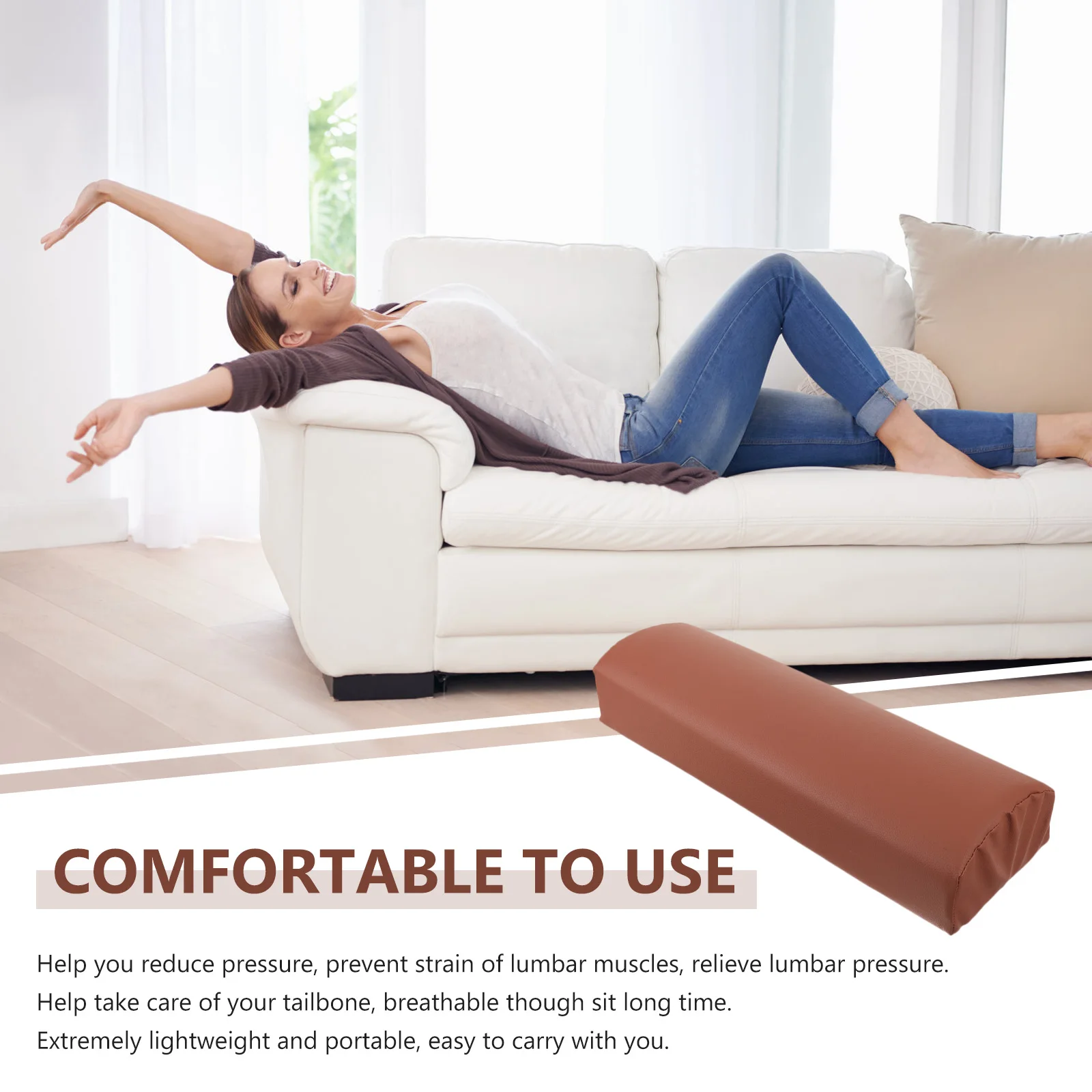 Semi Circular Leg Pillow for Back Support Waist Pain Relief Cushion Office Bed Sleepers Lightweight Portable Bolster Household
Semi Circular Leg Pillow for Back Support Waist Pain Relief Cushion Office Bed Sleepers Lightweight Portable Bolster Household