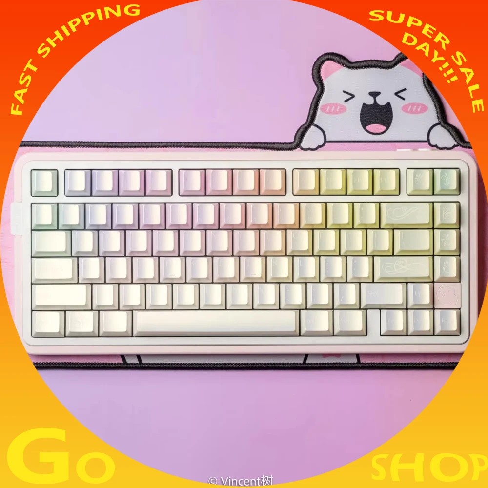Original Frontier Pbt Keycap Glass Gradient Color Pearlescent Keycap for Hotswap Customized Mechanical Keyboard Pc Accessories
Original Frontier Pbt Keycap Glass Gradient Color Pearlescent Keycap for Hotswap Customized Mechanical Keyboard Pc Accessories