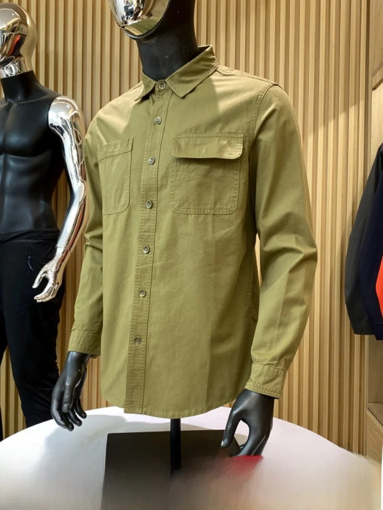 American Workwear Style 100% Cotton Washed Men's Spring Outdoor Casual Long Sleeve Shirt Trendy Classic Standard Fit Button up
American Workwear Style 100% Cotton Washed Men's Spring Outdoor Casual Long Sleeve Shirt Trendy Classic Standard Fit Button up