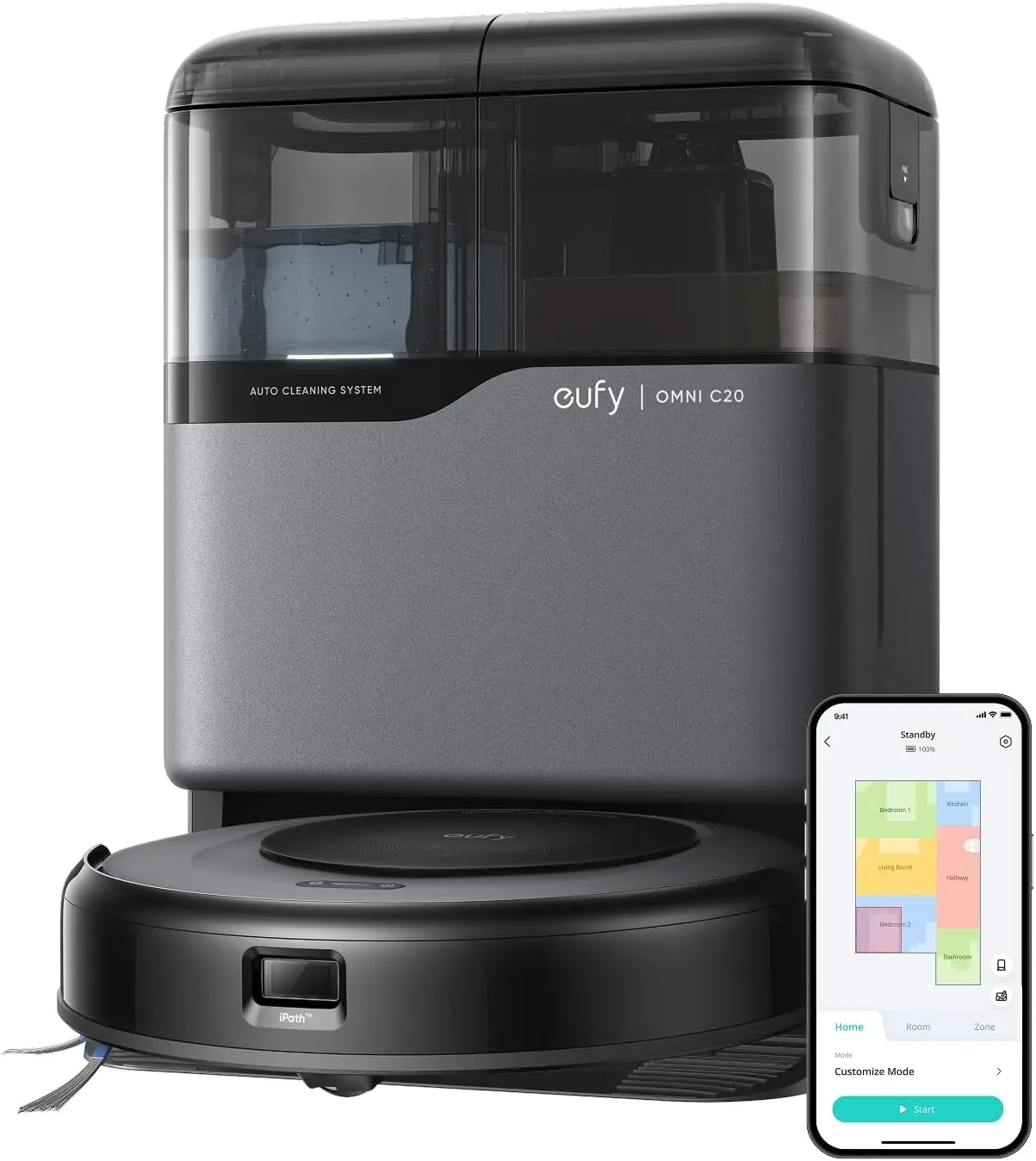 Робот-пылесос eufy Omni C20, комбинированный робот-пылесос и швабра, самоопорожняющийся,
Робот-пылесос eufy Omni C20, комбинированный робот-пылесос и швабра, самоопорожняющийся,