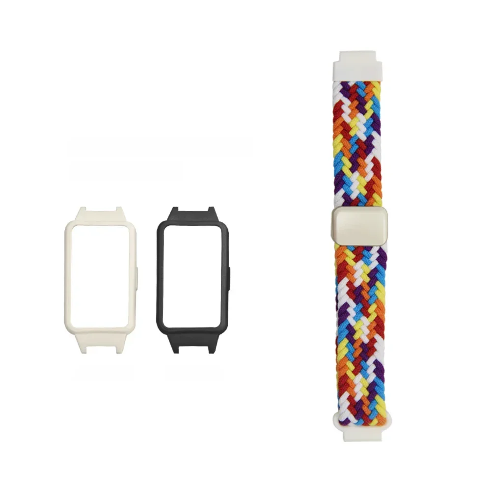 Magnetic Buckle Nylon Loop Strap + Silicone Case For Huawei Band 6 6NFC 6Pro 7 Honor Band 6 7 Flexible Sport Bracelet Watch Band
Magnetic Buckle Nylon Loop Strap + Silicone Case For Huawei Band 6 6NFC 6Pro 7 Honor Band 6 7 Flexible Sport Bracelet Watch Band