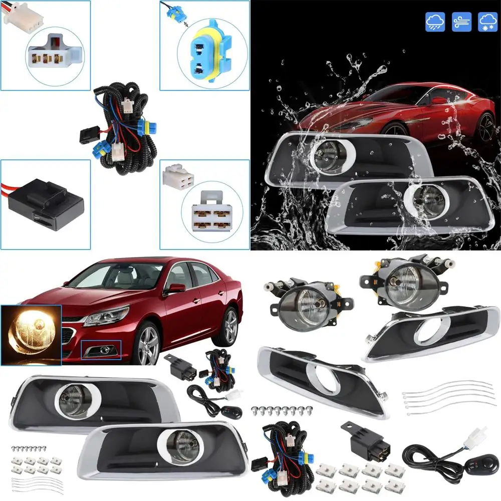 2013-2015 Противотуманные фары Chevy Malibu в сборе с лампочками, рамками, жгутом и комплектом переключателей со стороны водителя и пассажира
2013-2015 Противотуманные фары Chevy Malibu в сборе с лампочками, рамками, жгутом и комплектом переключателей со стороны водителя и пассажира