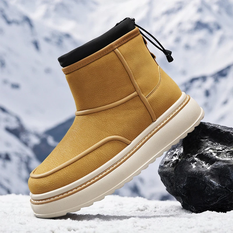 Winter Leather Warm Men Boots Waterproof Male Ankle Boots Mens Snow Boot with Fur Handmade No-slip High Top Male Zapatillas Male
Winter Leather Warm Men Boots Waterproof Male Ankle Boots Mens Snow Boot with Fur Handmade No-slip High Top Male Zapatillas Male
