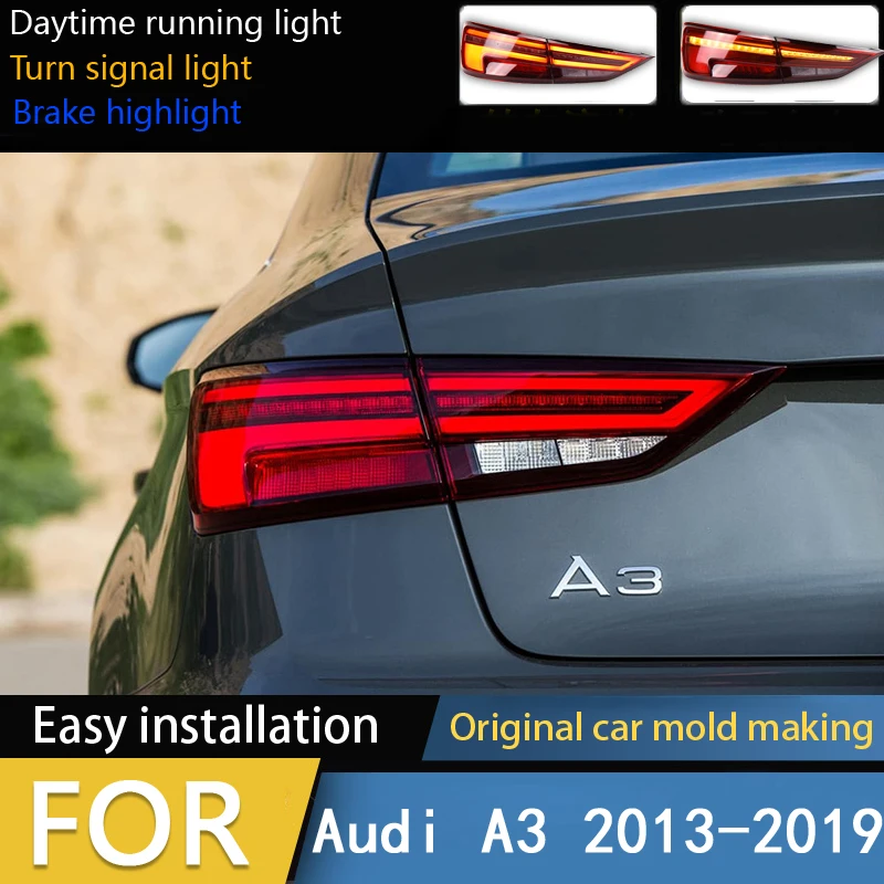 Стайлинг автомобиля для Audi A3 задние фонари 2013-2019 A3 светодиодный задний фонарь светодиодный DRL динамический сигнал тормоза заднего хода автомобильные аксессуары
Стайлинг автомобиля для Audi A3 задние фонари 2013-2019 A3 светодиодный задний фонарь светодиодный DRL динамический сигнал тормоза заднего хода автомобильные аксессуары