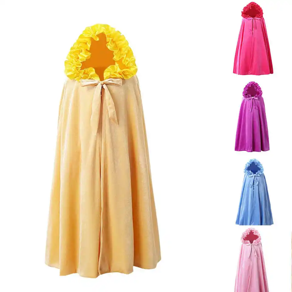 Winter Girls Cosplay Velvet Long Cloak Rapunzel Fairy Cape Hooded Cloak Princess Cosplay Costume Dress
Winter Girls Cosplay Velvet Long Cloak Rapunzel Fairy Cape Hooded Cloak Princess Cosplay Costume Dress