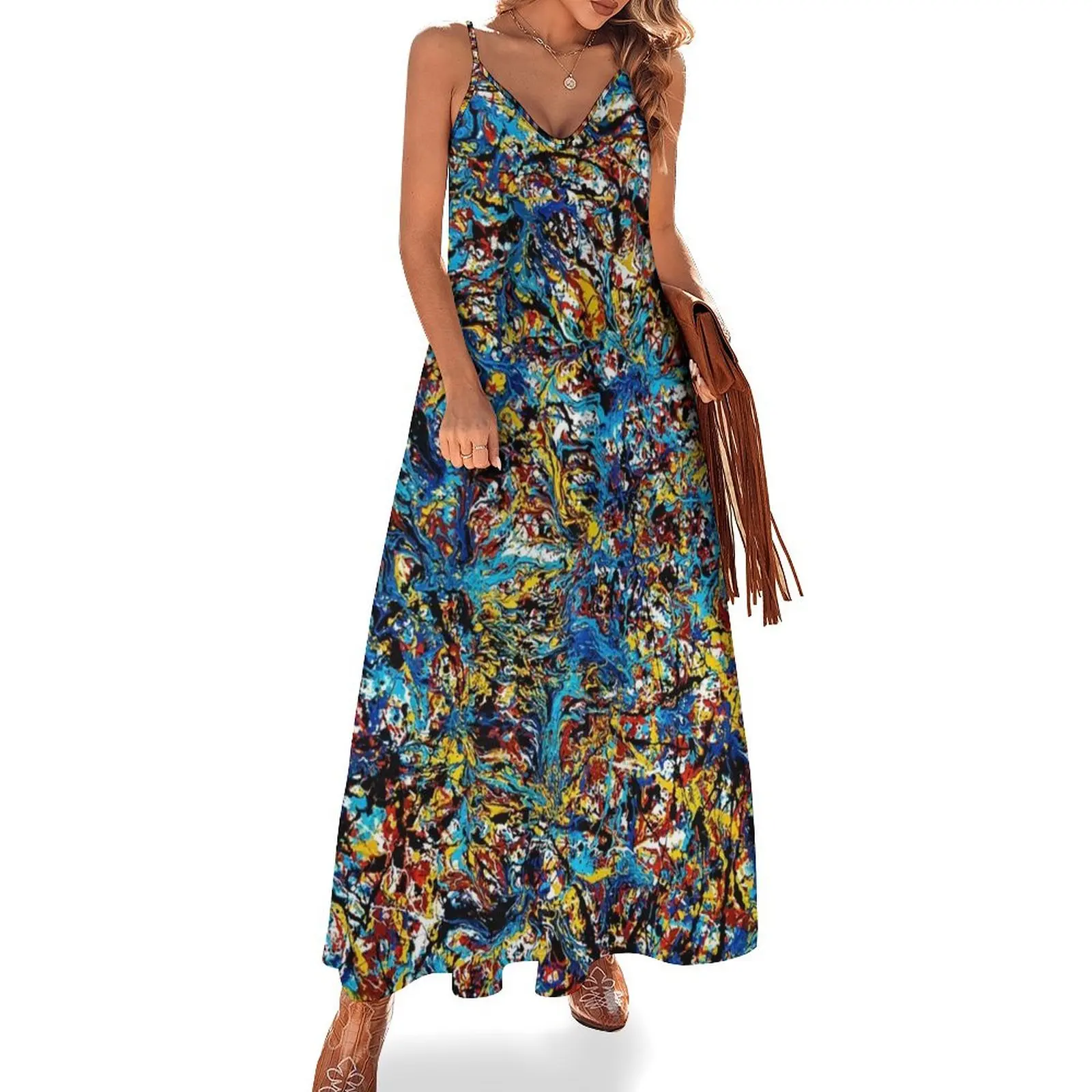 jackson pollock painting Sleeveless Long Dress summer dress Woman dresses luxury evening dresses 2025 dress party night
jackson pollock painting Sleeveless Long Dress summer dress Woman dresses luxury evening dresses 2025 dress party night