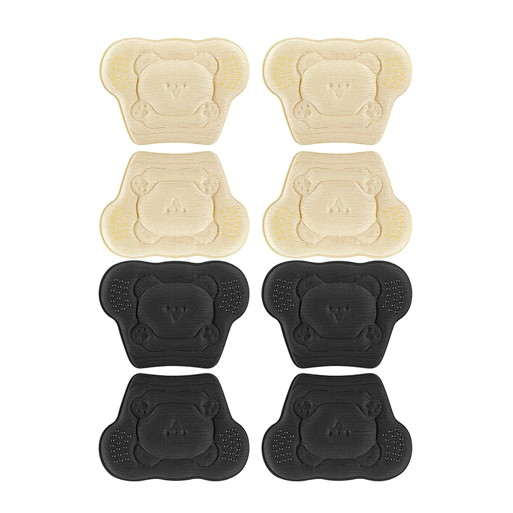4 Pairs Heel Pads Black Beige Thin Cartoon Bear Design Comfortable Breathable Material Anti Blister Cushions Suitable
4 Pairs Heel Pads Black Beige Thin Cartoon Bear Design Comfortable Breathable Material Anti Blister Cushions Suitable