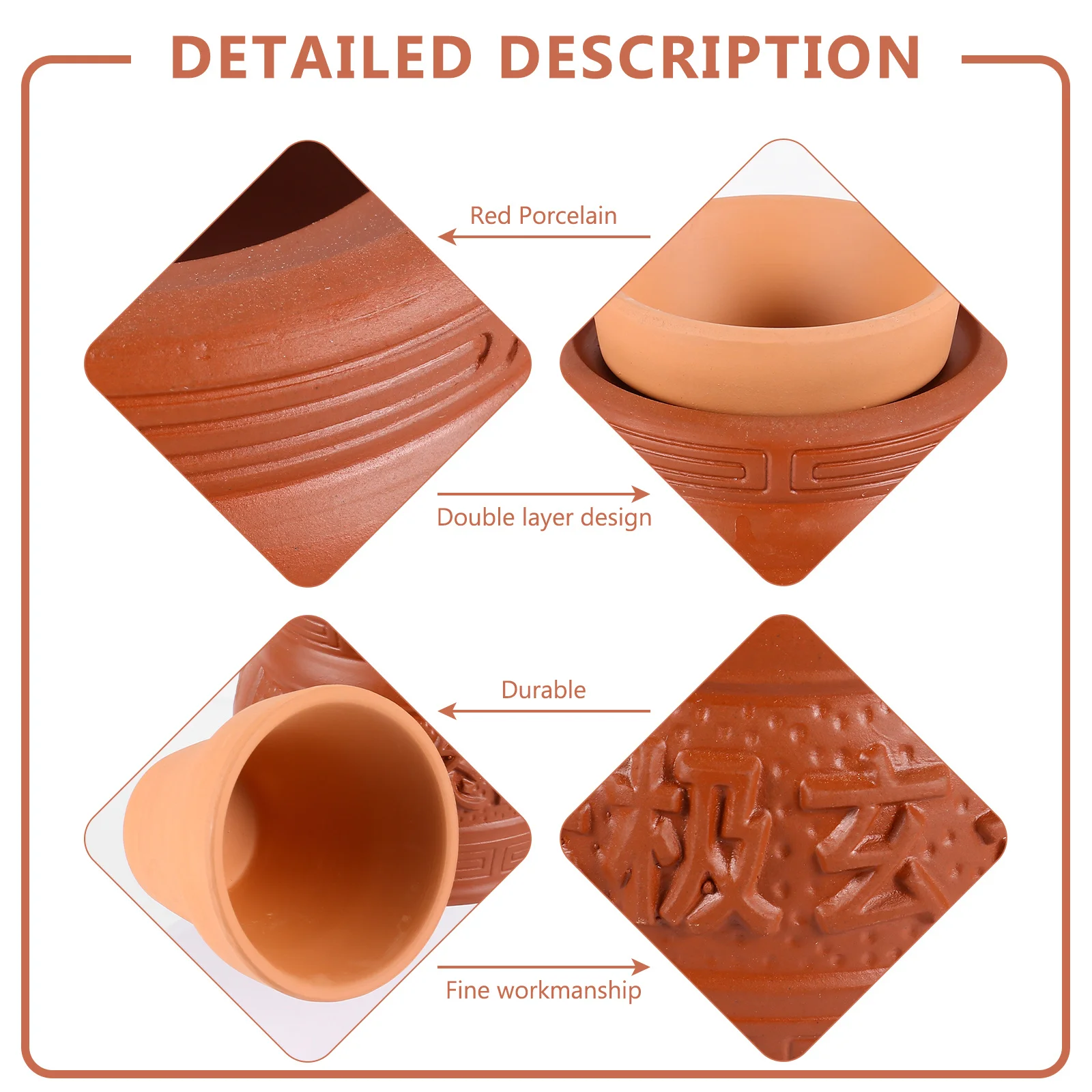 1Pcs Red Porcelain Moxibustion Pot Durable Lightweight Double Layer Anti-Scald Design Adjustable Elastic Band Household Moxa
1Pcs Red Porcelain Moxibustion Pot Durable Lightweight Double Layer Anti-Scald Design Adjustable Elastic Band Household Moxa