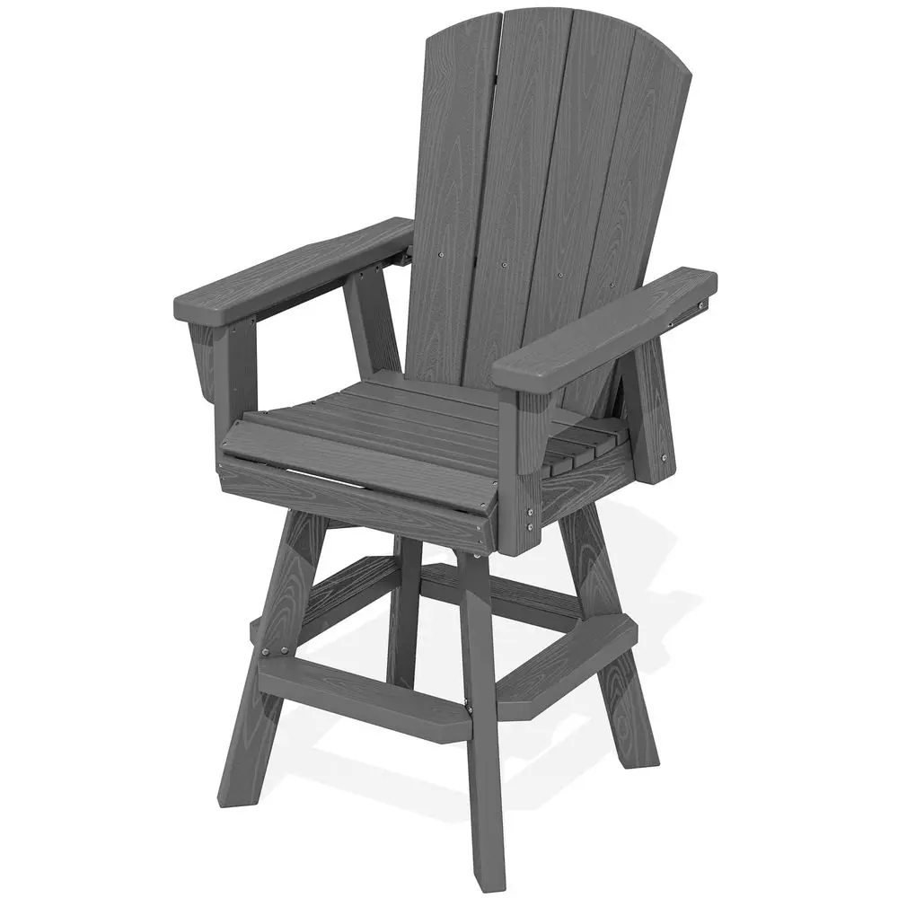 HDPE Swivel Adirondack Bar Chair, Swivel Balcony Adirondack Chair, Outdoor Bar Height Barstools for Bistro, Poolside, Garden, G
HDPE Swivel Adirondack Bar Chair, Swivel Balcony Adirondack Chair, Outdoor Bar Height Barstools for Bistro, Poolside, Garden, G