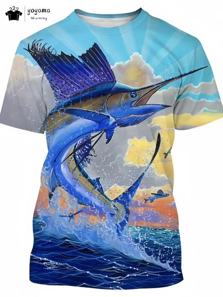 Fishing 3D Pattern Printed T-Shirt Summer Outdoor Men's Short Sleeved Tee Fashion Round Neck Men's Tops Oversized Men's T-Shirt
Fishing 3D Pattern Printed T-Shirt Summer Outdoor Men's Short Sleeved Tee Fashion Round Neck Men's Tops Oversized Men's T-Shirt