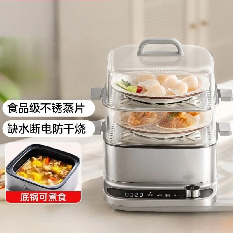 Household 3-layer electric steamer multi-functional all-in-one for steaming boiling stewing with reservation great for breakfast
Household 3-layer electric steamer multi-functional all-in-one for steaming boiling stewing with reservation great for breakfast