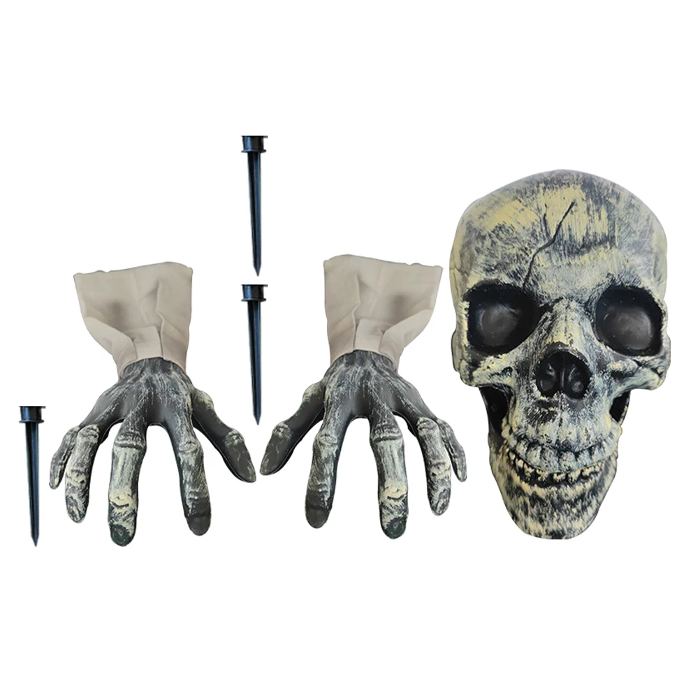 Skull Plug Decorative Lawn Reusable Yard Props Halloween Ground Wear-resistant Garden Decoration Outdoor Stable for Festival
Skull Plug Decorative Lawn Reusable Yard Props Halloween Ground Wear-resistant Garden Decoration Outdoor Stable for Festival