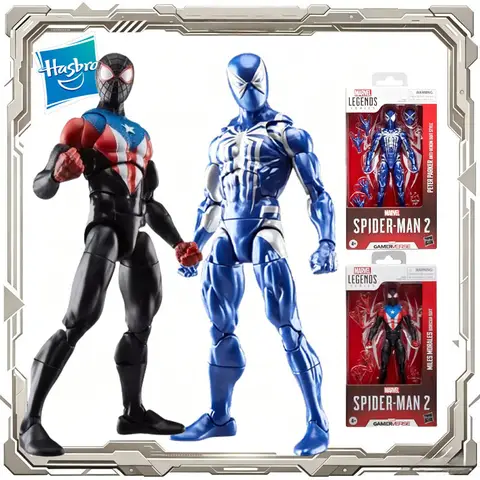 Hasbro Marvel Legends Spider-Man 2 Miles Morales Peter Parker Action Figure Toys for Kids Gift Collectible Model Ornaments