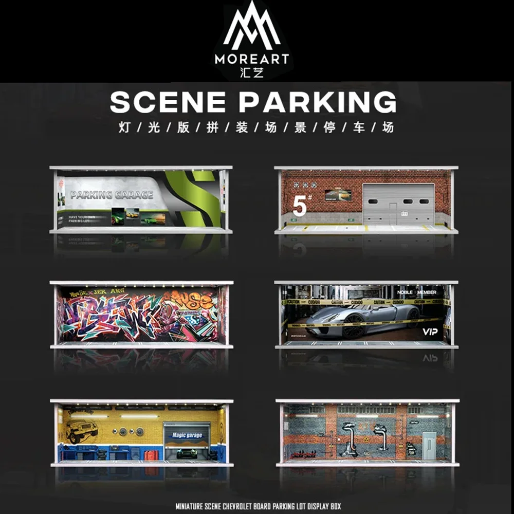 MOREART 1/64 Simulated Parking Lot Model Miniature Scene Parking Lot PVC Assembly with Light Parking Space Model Display Frame
MOREART 1/64 Simulated Parking Lot Model Miniature Scene Parking Lot PVC Assembly with Light Parking Space Model Display Frame