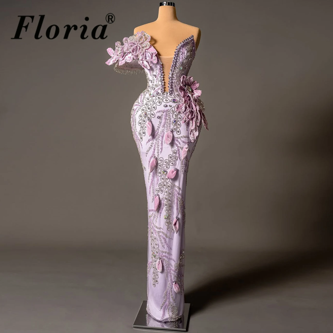 Pink One Shoulder V Neck Evening Dress Mermaid Sleeveless Prom Dress 3D Flower Luxury Crystal Tassel Red Carpet Dress Customized
Pink One Shoulder V Neck Evening Dress Mermaid Sleeveless Prom Dress 3D Flower Luxury Crystal Tassel Red Carpet Dress Customized