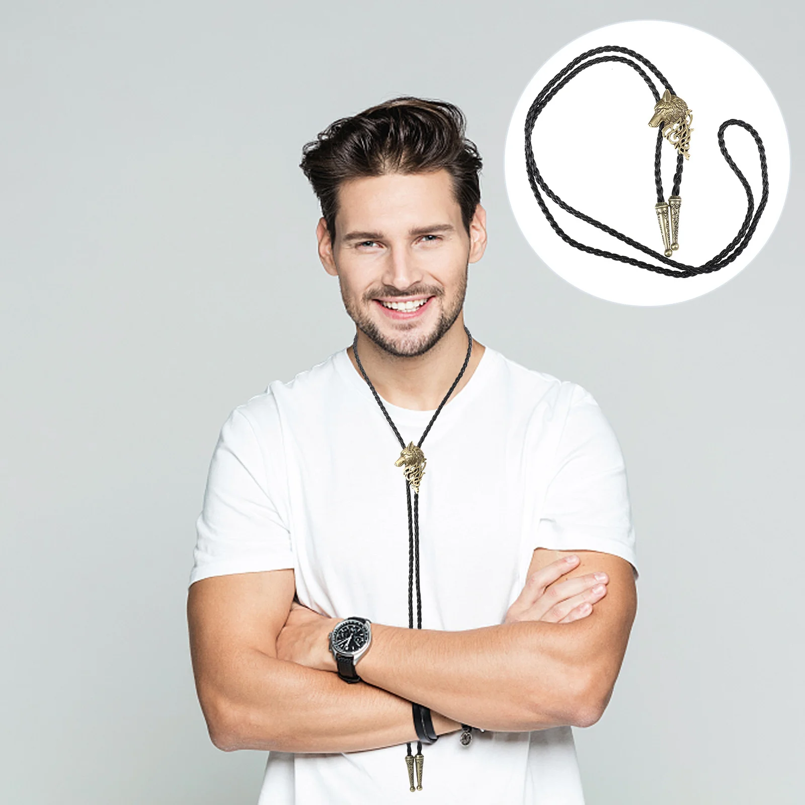 Retro Shirt Chain Collar Decoration Wolf Neck Necklaces for Men Men's Stainless Steel Jewelry Alloy Mens Pendant Man Ties
Retro Shirt Chain Collar Decoration Wolf Neck Necklaces for Men Men's Stainless Steel Jewelry Alloy Mens Pendant Man Ties