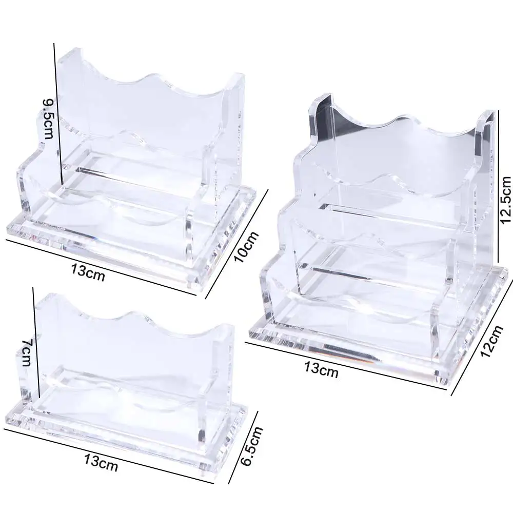 Transparent Acrylic Business Card Holder Elegant Thickened Name Card Display Stand Acrylic High-capacity Organizer Storage Rack
Transparent Acrylic Business Card Holder Elegant Thickened Name Card Display Stand Acrylic High-capacity Organizer Storage Rack