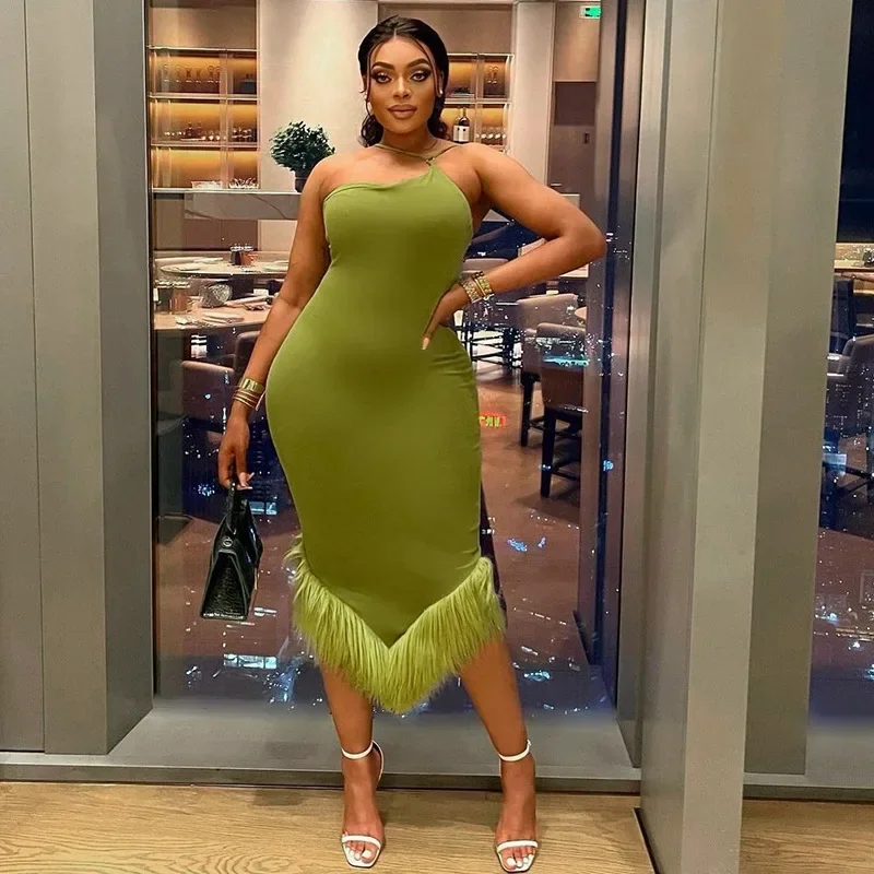 One-shoulder Neck Dress Women's Sexy Backless Slim Fit Knitted Mermaid Dress Elegant Evening Party Club Birthday Dress for Women
One-shoulder Neck Dress Women's Sexy Backless Slim Fit Knitted Mermaid Dress Elegant Evening Party Club Birthday Dress for Women