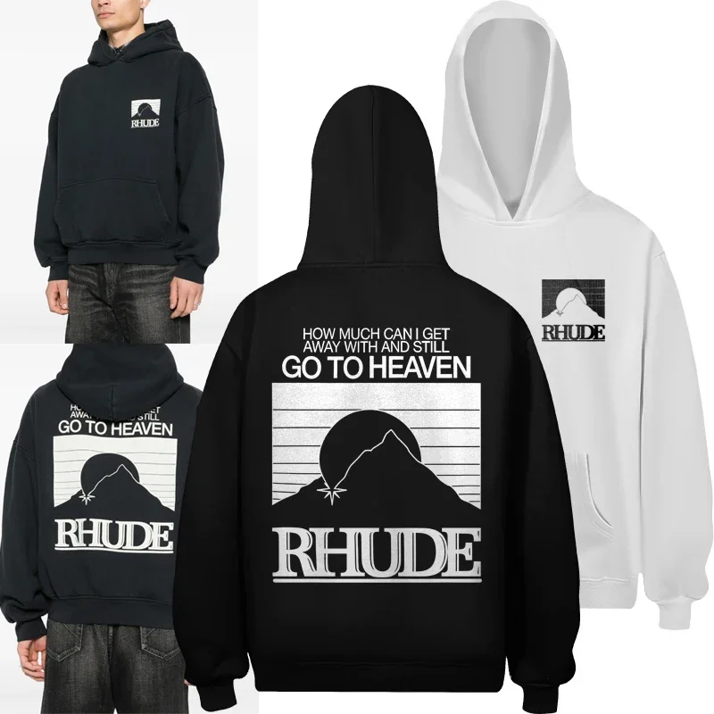 Autumn Trend Rhude Hoodie High Quality Streetwear Pullover Casual Loose Printed Hooded Sweatshirt Men Women
Autumn Trend Rhude Hoodie High Quality Streetwear Pullover Casual Loose Printed Hooded Sweatshirt Men Women