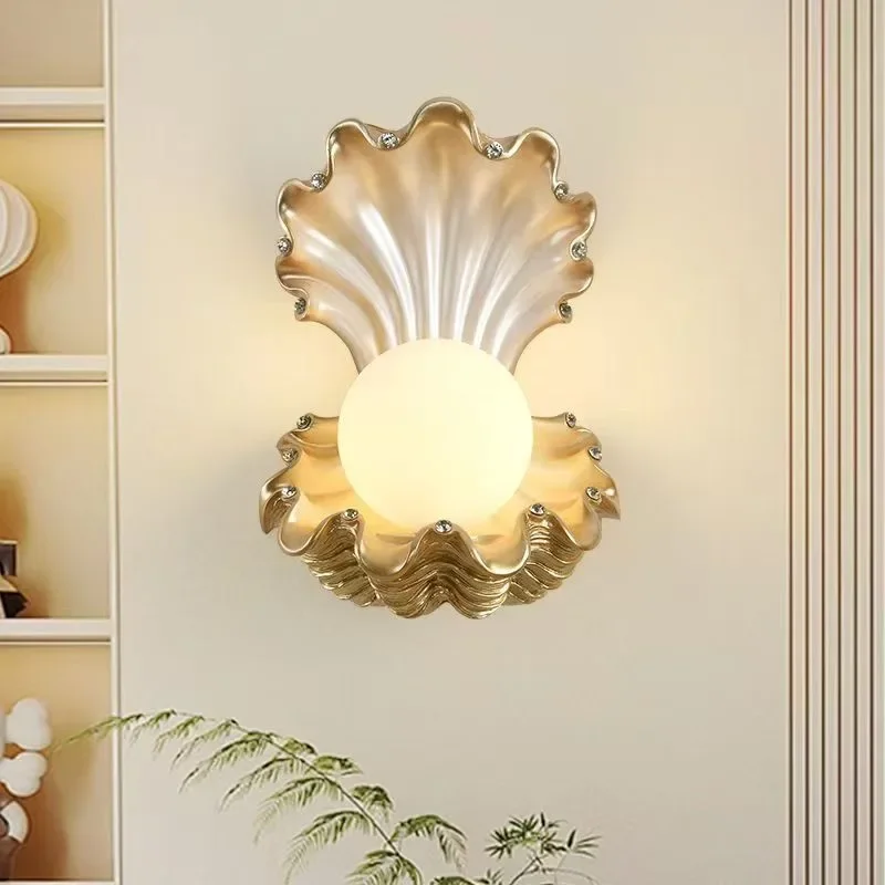 TEMAR Contemporary Sea shells Wall Lamp Creative Living Room Bedroom Study Villa Hotel Children's Room Aisle Decoration Light
TEMAR Contemporary Sea shells Wall Lamp Creative Living Room Bedroom Study Villa Hotel Children's Room Aisle Decoration Light