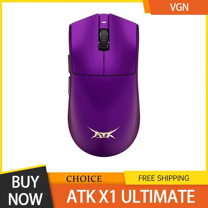 Atk X1 Mouse Limited Purple Tri Mode Wireless/2.4g 8000hz Gaming Mouses Paw3950ultra 54g Lightweight 500mah For Pc Accessory
Atk X1 Mouse Limited Purple Tri Mode Wireless/2.4g 8000hz Gaming Mouses Paw3950ultra 54g Lightweight 500mah For Pc Accessory