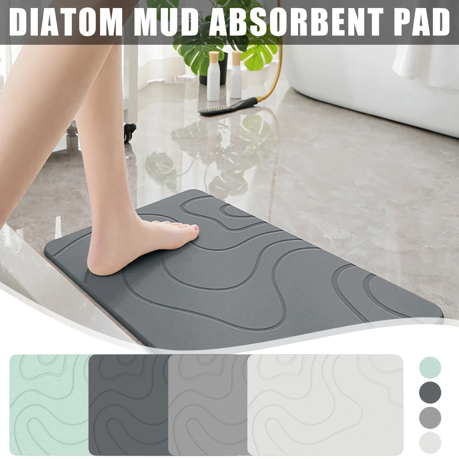 Super Absorbent Bathroom Mat Non-Slip Diatom Mud Toilet Pad Quick-Drying Floor Mat Bath Mat
Super Absorbent Bathroom Mat Non-Slip Diatom Mud Toilet Pad Quick-Drying Floor Mat Bath Mat