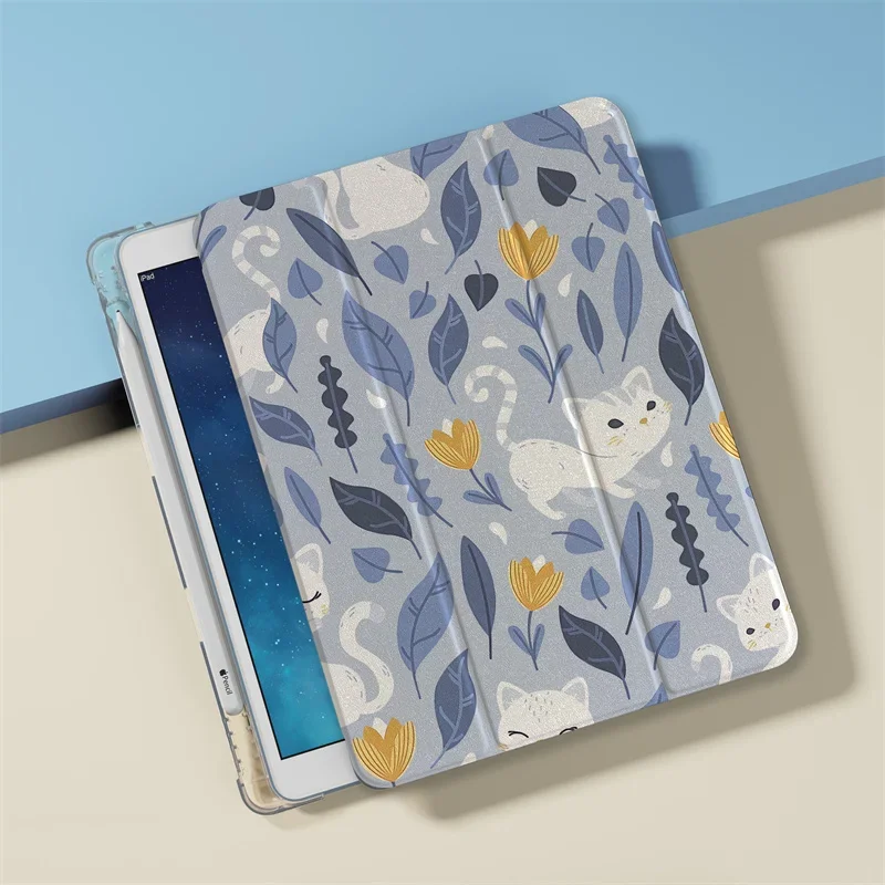 Cute Cats Flowers Print Tablet Case For iPad Air 5/4 10.9 10th 2024 Pro 11 inch 5/6/7/8 10.2 9.7 inch Air3 10.5 mini 6/5/4 Cover
Cute Cats Flowers Print Tablet Case For iPad Air 5/4 10.9 10th 2024 Pro 11 inch 5/6/7/8 10.2 9.7 inch Air3 10.5 mini 6/5/4 Cover