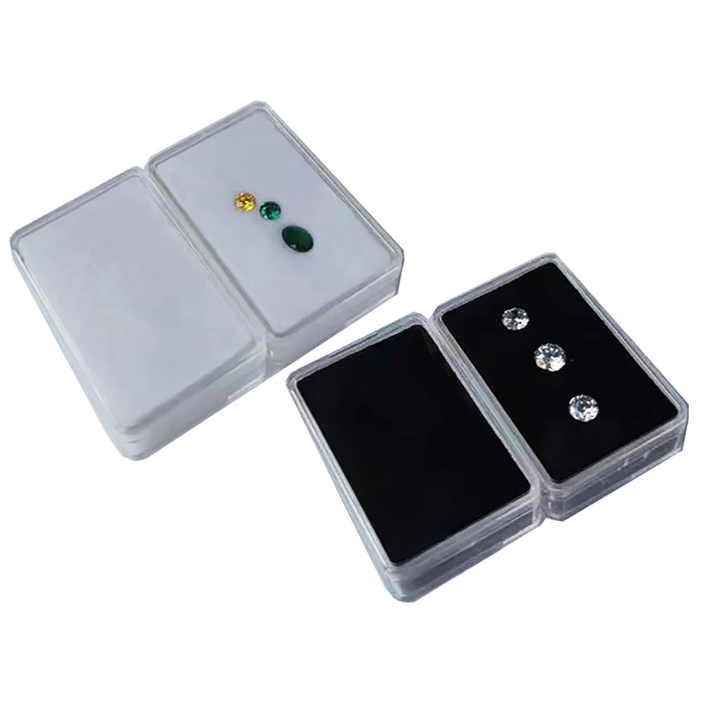 Transparent Gemstone Storage Box Stone Packaging Organizer Tray Beads Earring Holder Container Gems Diamond Jewelry Display Box
Transparent Gemstone Storage Box Stone Packaging Organizer Tray Beads Earring Holder Container Gems Diamond Jewelry Display Box