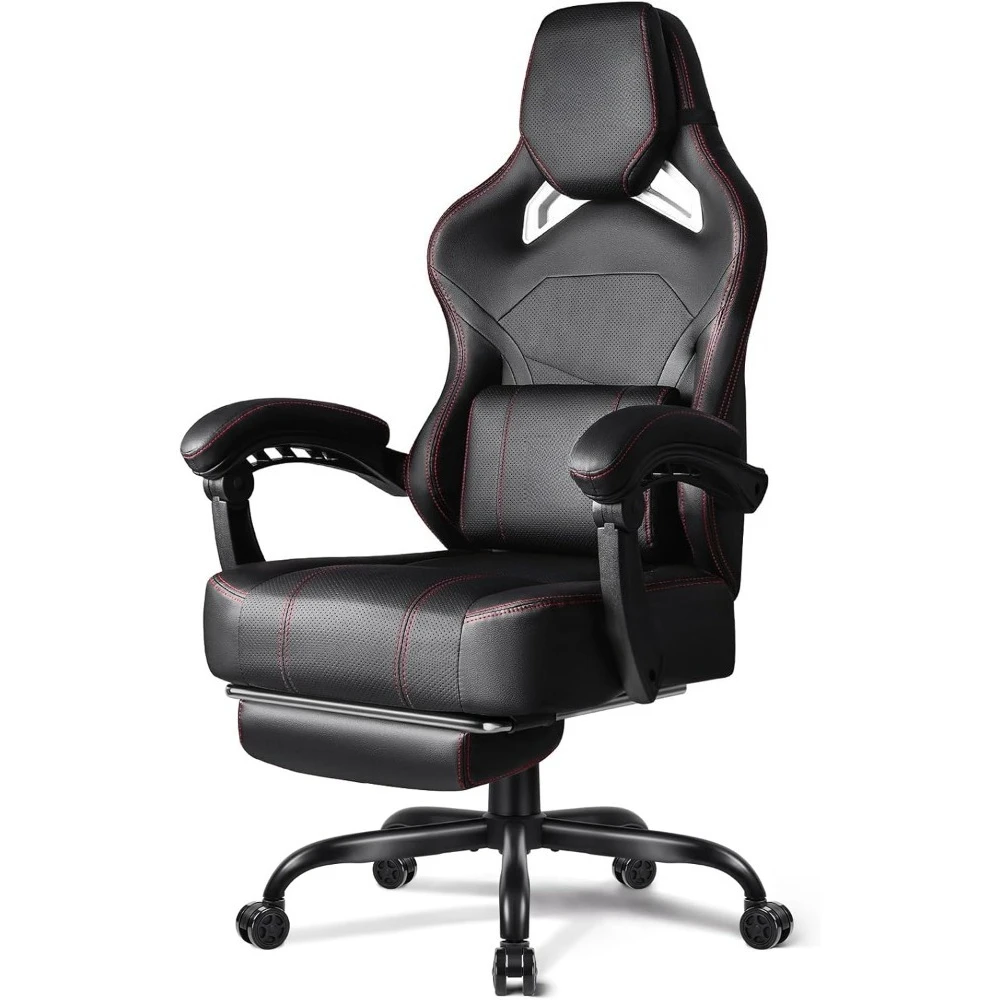 Big and Tall Gaming Chair 400lb Weight Capacity with Footrest, Ergonomic Video Game Chair for Adults with Oversized Head
Big and Tall Gaming Chair 400lb Weight Capacity with Footrest, Ergonomic Video Game Chair for Adults with Oversized Head