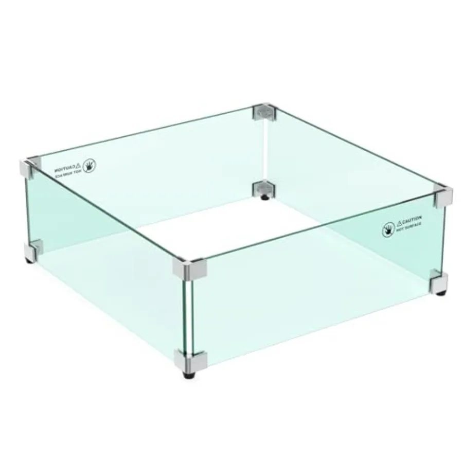 19" Square Fire Pit Screen Glass Wind Guard Replacement for Outdoor
19" Square Fire Pit Screen Glass Wind Guard Replacement for Outdoor
